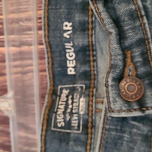 Signature Levi's gold mens jeans 38x32 - Picture 2 of 4